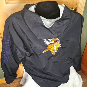 Men's Vintage Minnesota Vikings Fleece Lined Winter Jacket